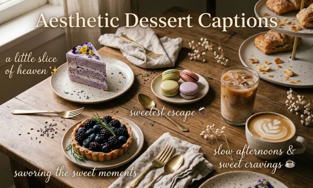 Aesthetic Dessert Captions