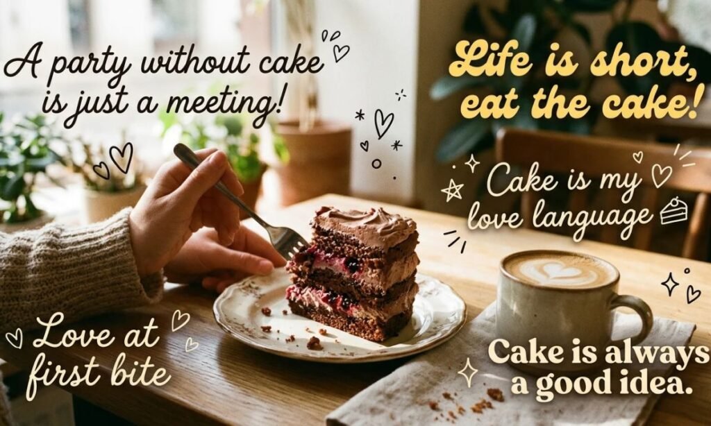 Cake Lover Captions