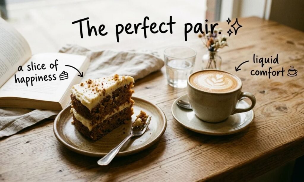 Cake and Coffee Captions