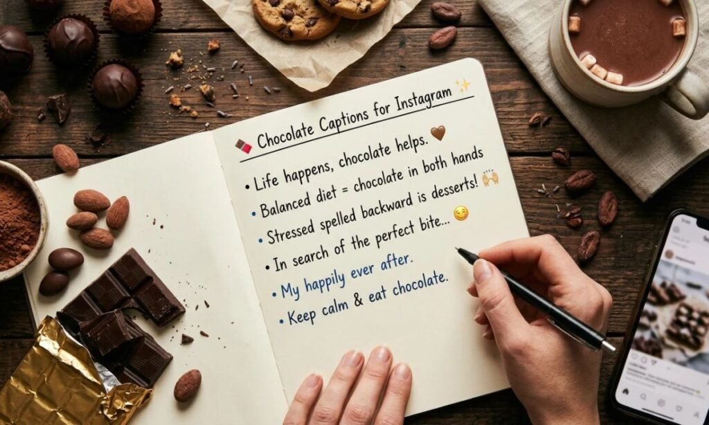Chocolate Captions for Instagram