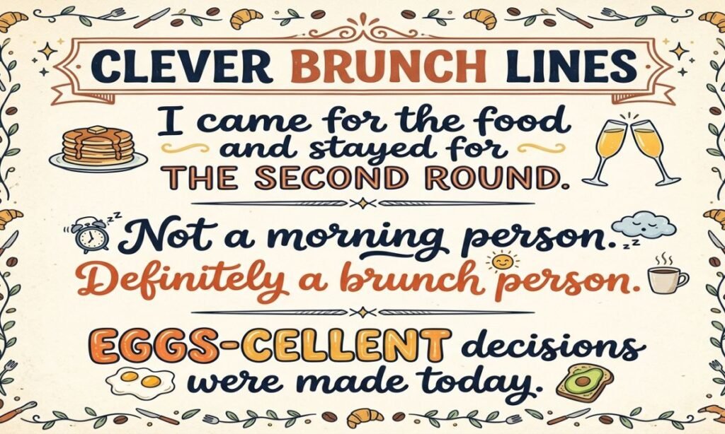 Clever Brunch Lines