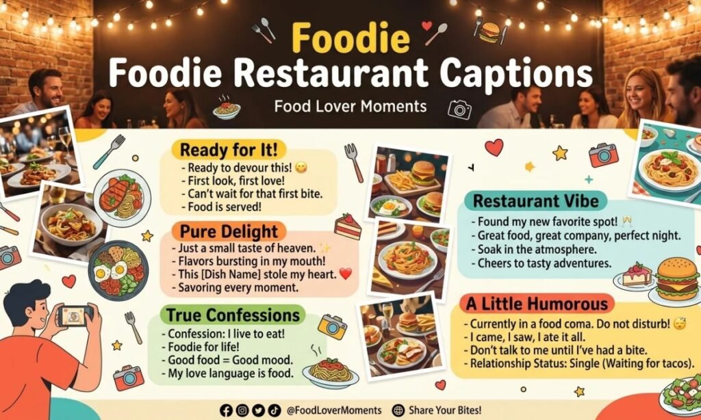 Foodie Restaurant Captions
