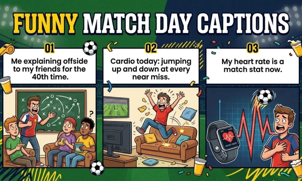 Funny Match Day Captions