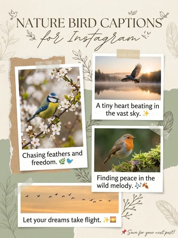 Nature Bird Captions for Instagam