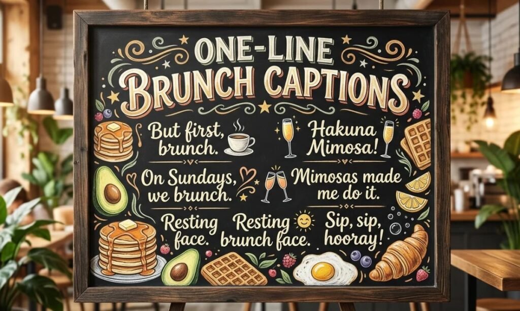 One-Line Brunch Captions