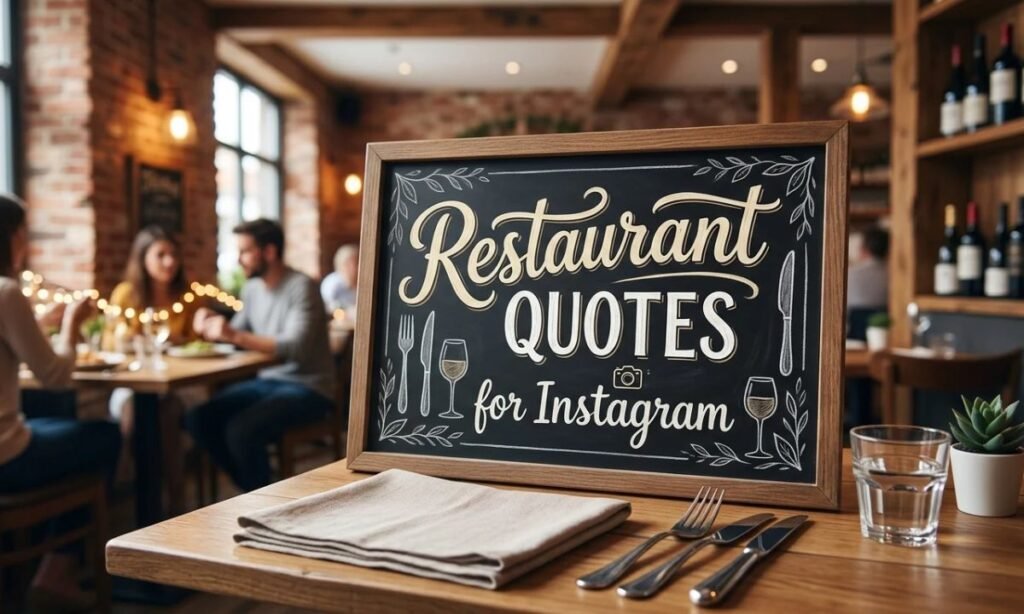Restaurant Quotes for Instagram