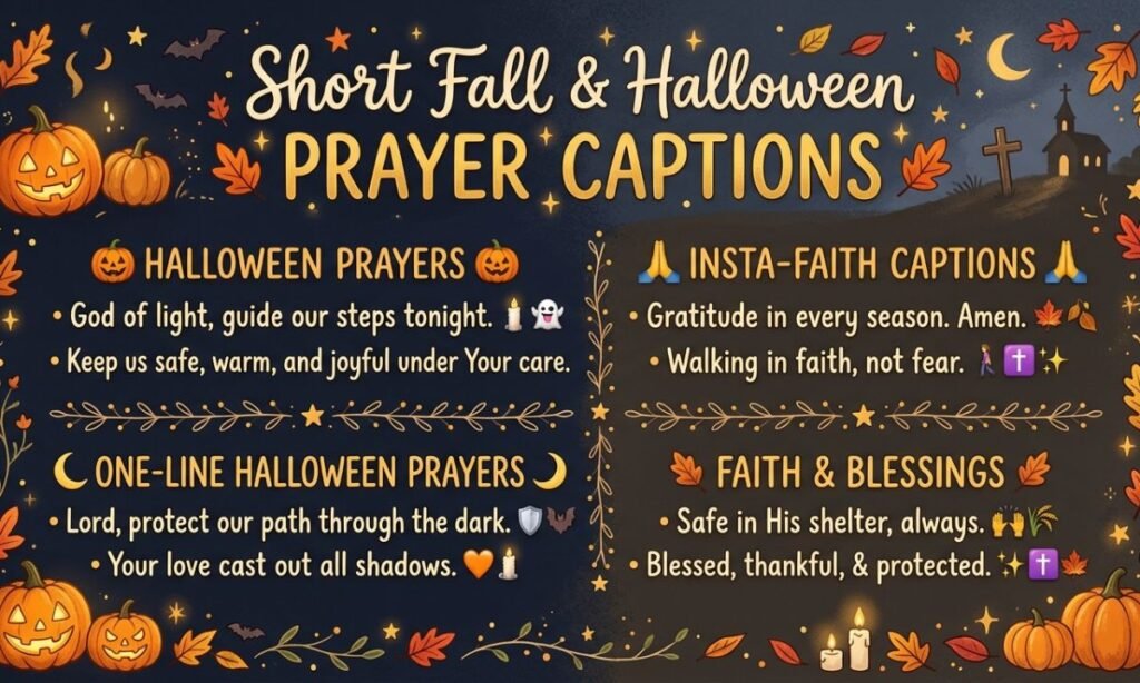 Short Halloween Prayer Captions