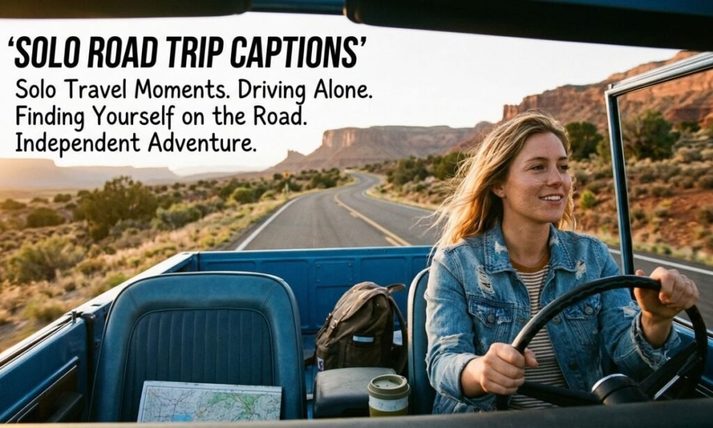 Solo Road Trip Captions