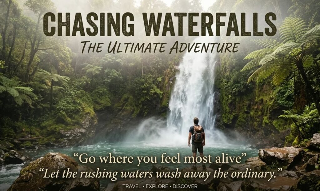 Waterfall Captions About Adventure and Travel