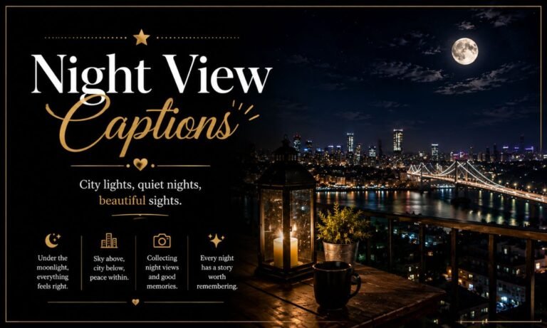 night view caption