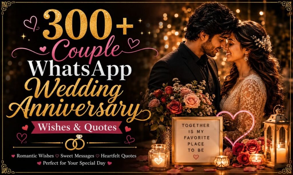 300+ Couple Whatsapp Wedding Anniversary wishes