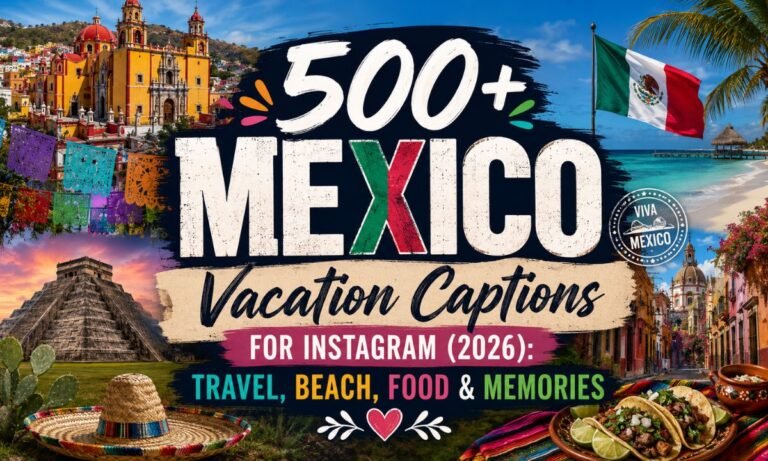 500+ Mexico Vacation Captions for Instagram