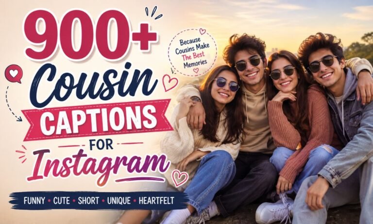 900+ Cousin Captions for Instagram