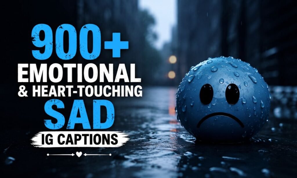 900+ Emotional & Heart-Touching Sad IG Captions