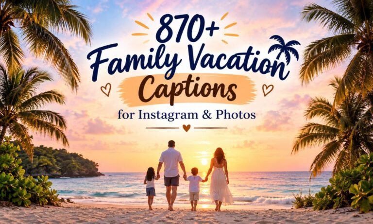 Family Vacation Captions