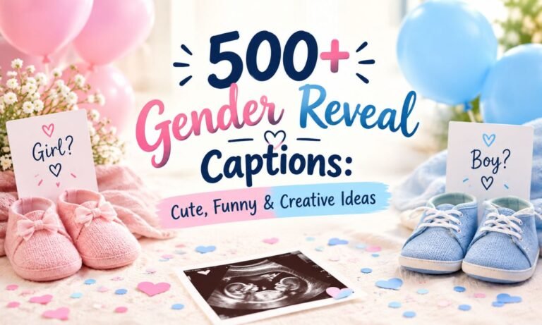 Gender Reveal Caption