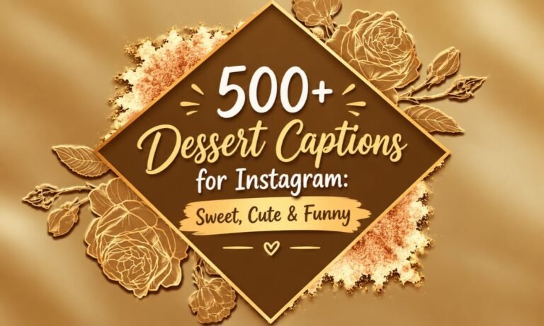 Dessert Captions