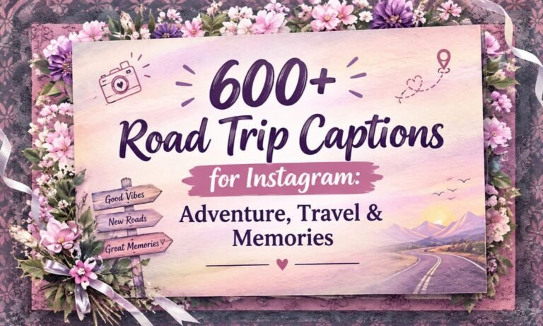 Road Trip Captions